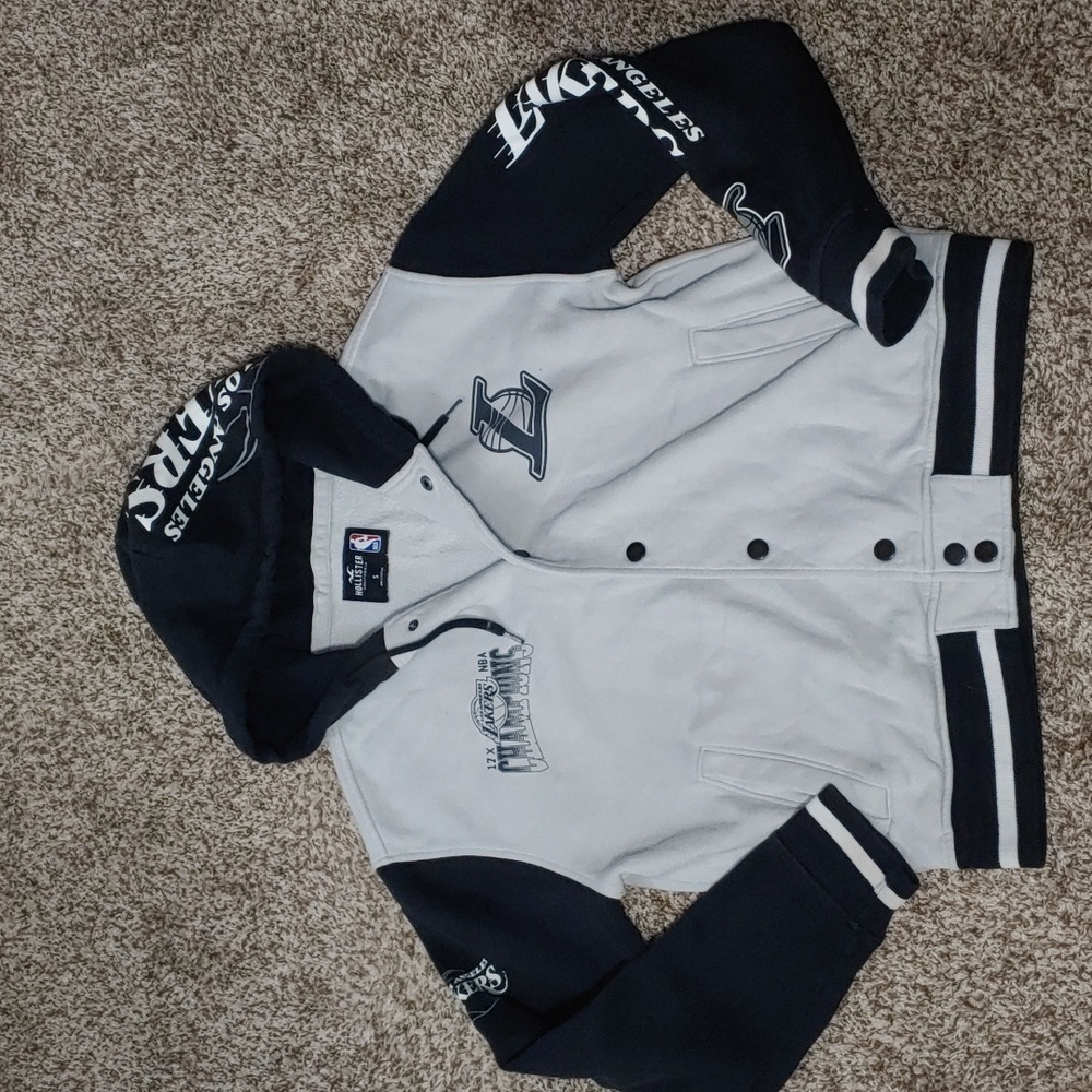 Los Angeles Lakers Varsity Jacket NBA X Hollister Men's Size S